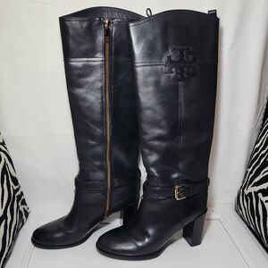 Tory Burch "Blaire" Leather Boots Size 8M